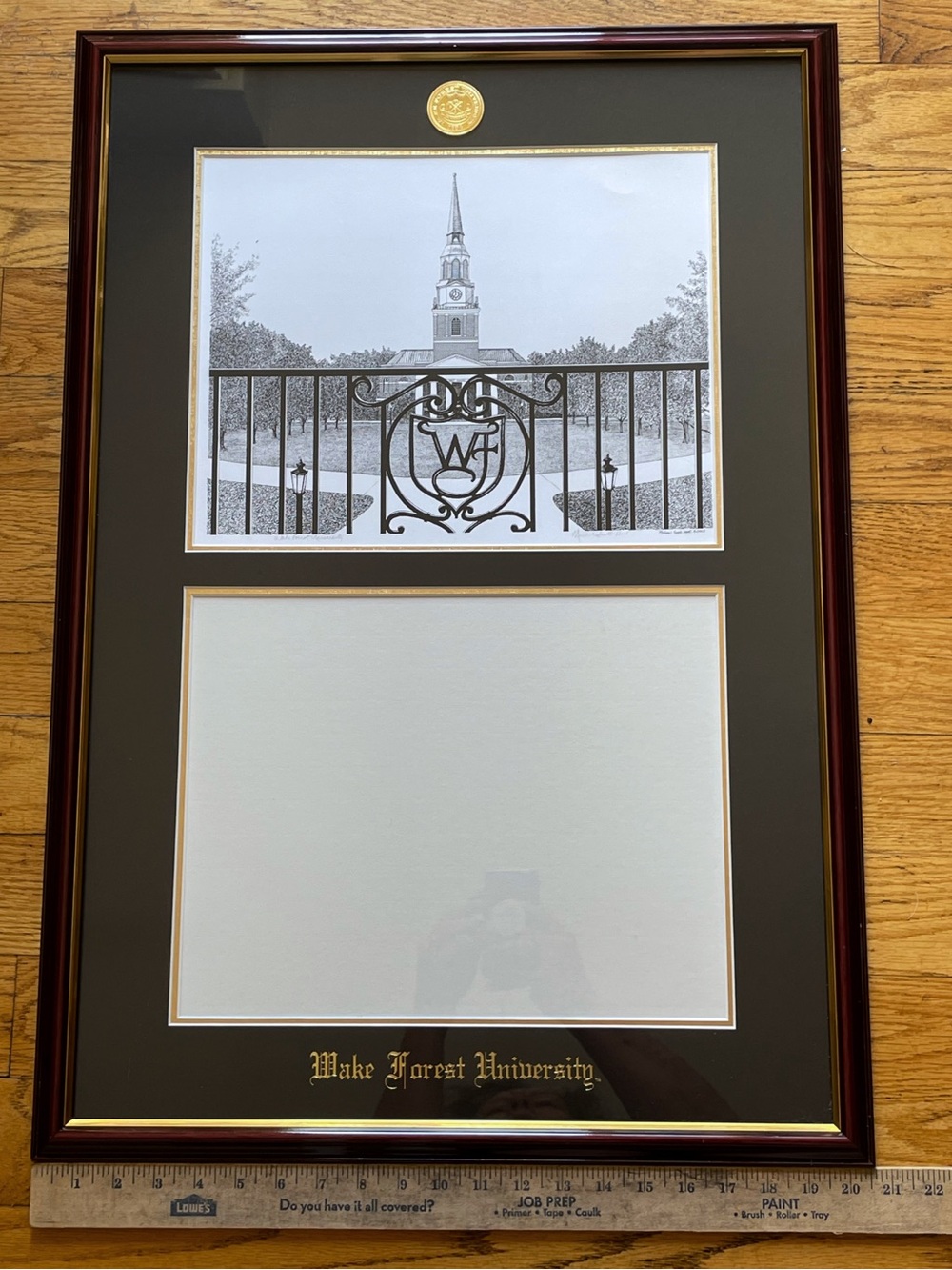 NWOT UNIVERSITY FRAMES Wake Forest Diploma Frame Campus Picture Double Opening - Picture 14 of 16